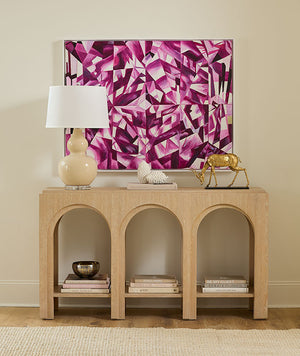 Asha Framed Canvas, Purple