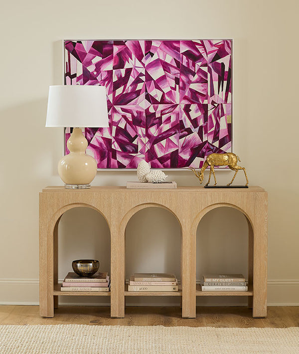 Asha Framed Canvas, Purple