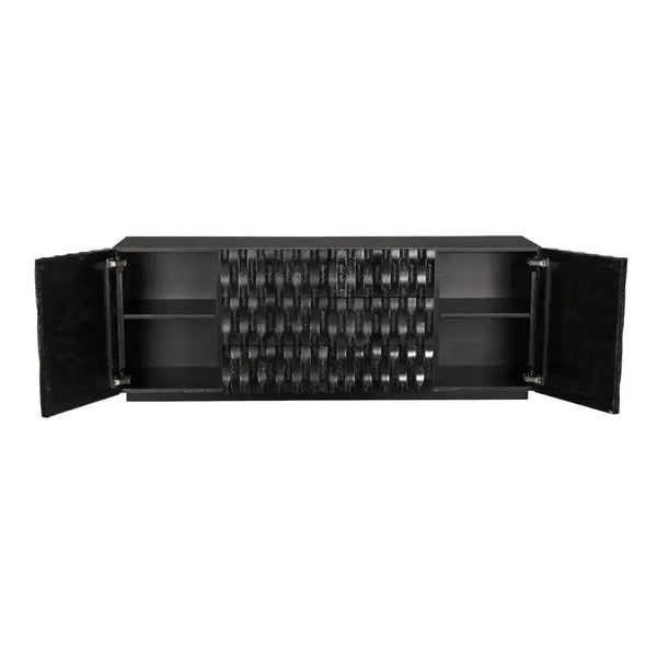 Alameda Sideboard, Large, Black Walnut-Noir Furniture-Blue Hand Home