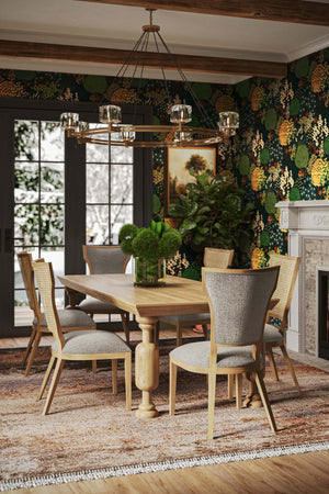Aldgate Dining Chair w/ Upholstered Back-Blue Hand Home