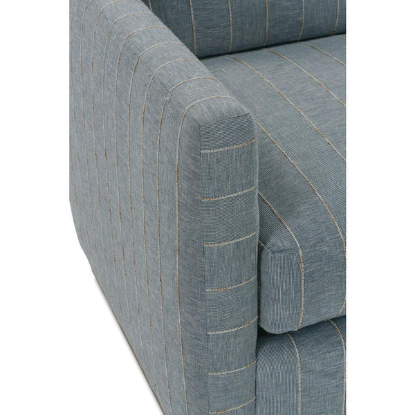 Allie Swivel - Indigo Kid-proof Stripe-Blue Hand Home