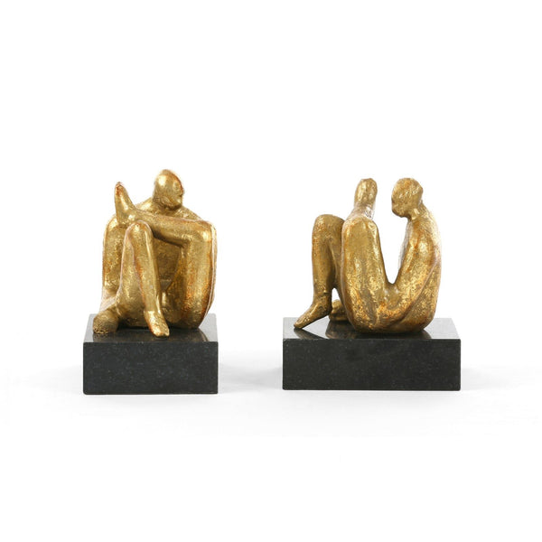 Amadeo Sitting Statue / Gold Leaf-Villa & House-Blue Hand Home
