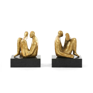Amadeo Sitting Statue / Gold Leaf-Villa & House-Blue Hand Home