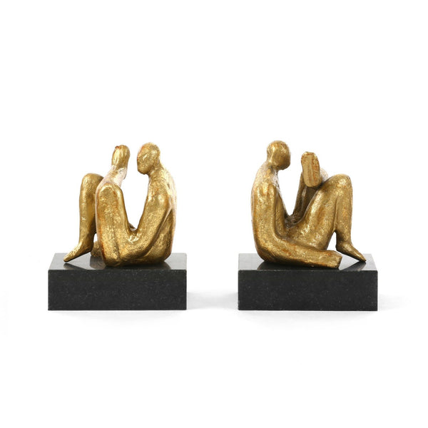 Amadeo Sitting Statue / Gold Leaf-Villa & House-Blue Hand Home