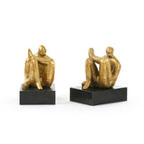 Amadeo Sitting Statue / Gold Leaf-Villa & House-Blue Hand Home