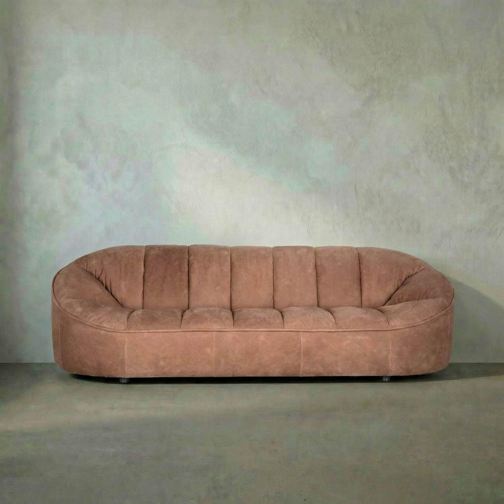 Amadeus Sofa, Coris Brown Leather-Noir Furniture-Blue Hand Home