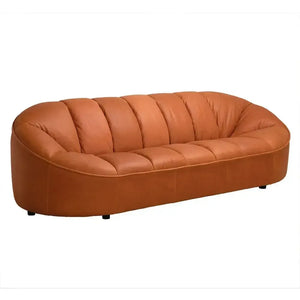 Amadeus Sofa, Roman Red Leather-Noir Furniture-Blue Hand Home