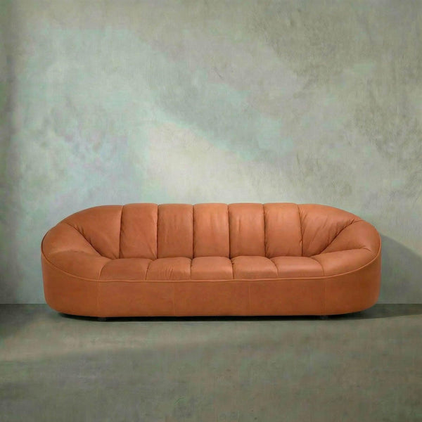Amadeus Sofa, Roman Red Leather-Noir Furniture-Blue Hand Home