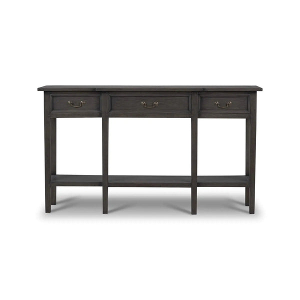 Amherst Narrow Console Table-Blue Hand Home
