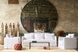 Anderson Modern Sofa: Generous Single Bench Seat, Rounded Arms, Versatile Comfort
