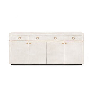 Andre 3-Drawer & 4-Door Cabinet / Snow-Villa & House-Blue Hand Home