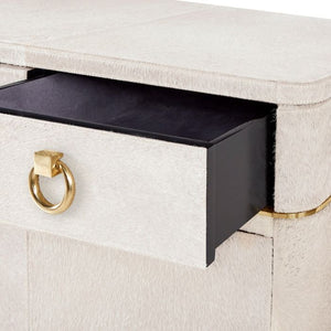 Andre 3-Drawer & 4-Door Cabinet / Snow-Villa & House-Blue Hand Home