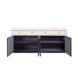 Andre 3-Drawer & 4-Door Cabinet / Snow-Villa & House-Blue Hand Home