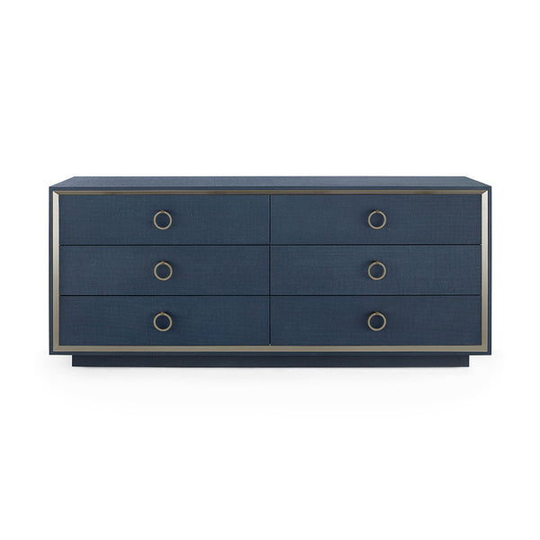 Ansel Extra Large 6-Drawer, Blue Steel