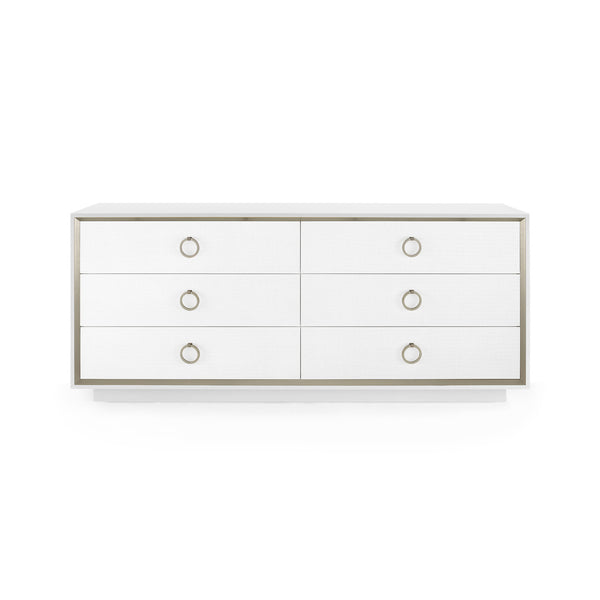 Ansel Extra Large 6-Drawer, Chiffon White