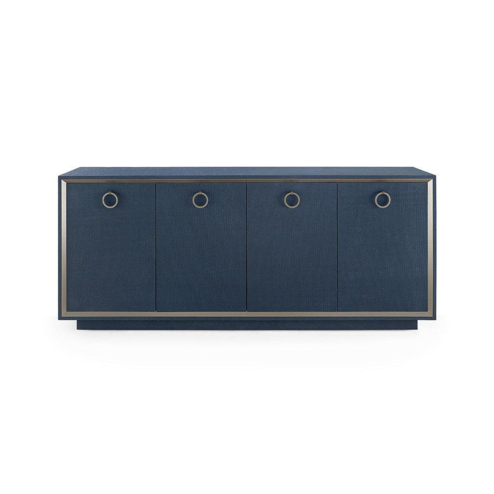 Ansel 4-Door Cabinet-Blue Hand Home
