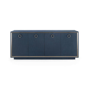 Ansel 4-Door Cabinet-Blue Hand Home