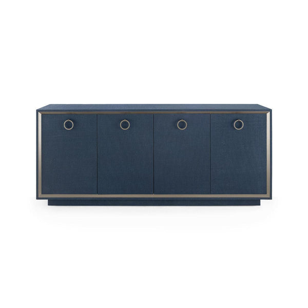 Ansel 4-Door Cabinet-Blue Hand Home