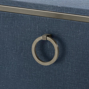 Ansel 4-Door Cabinet-Blue Hand Home