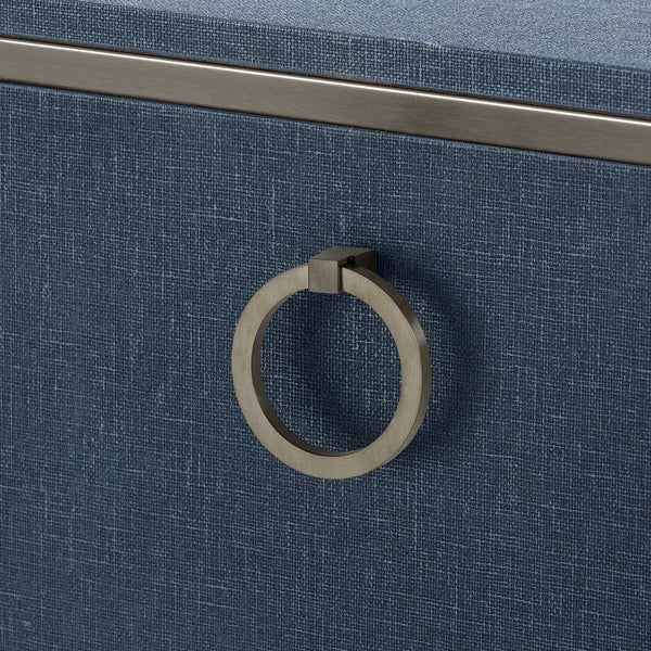 Ansel 4-Door Cabinet-Blue Hand Home
