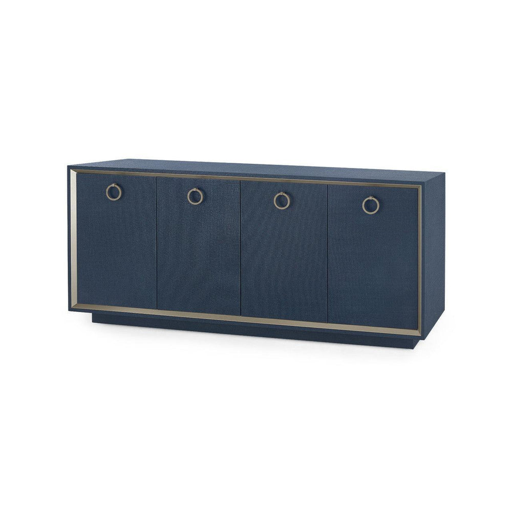 Ansel 4-Door Cabinet-Blue Hand Home