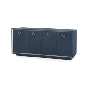 Ansel 4-Door Cabinet-Blue Hand Home