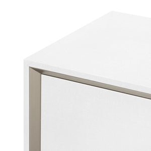 Ansel Extra Large 6-Drawer, Chiffon White-Blue Hand Home