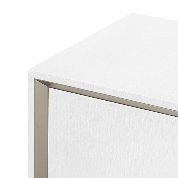 Ansel Extra Large 6-Drawer, Chiffon White-Blue Hand Home