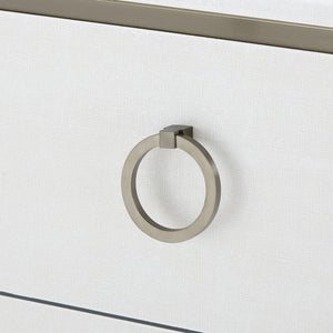 Ansel Extra Large 6-Drawer, Chiffon White-Blue Hand Home