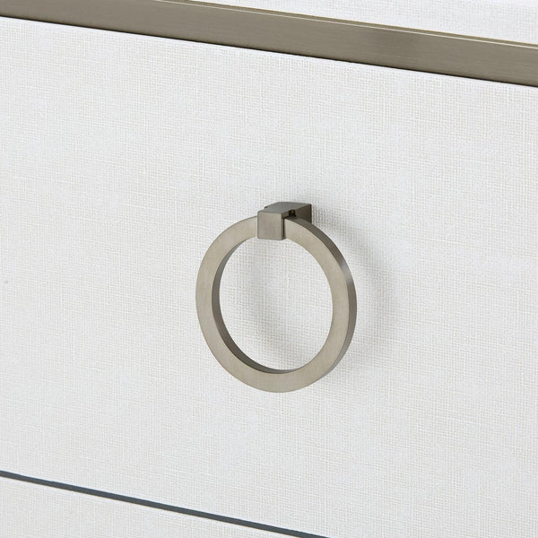 Ansel Extra Large 6-Drawer, Chiffon White-Blue Hand Home
