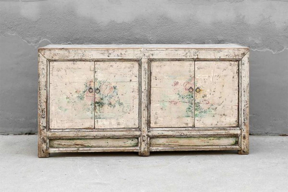 Antique Gansu Buffet-Blue Hand Home