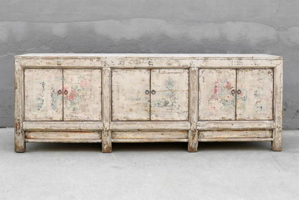 Antique Gansu Buffet-Blue Hand Home