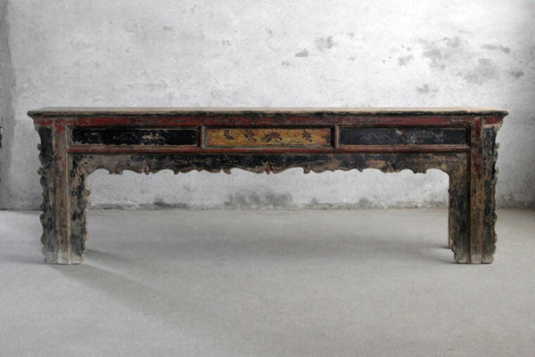 Antique Large Altar Table-Blue Hand Home