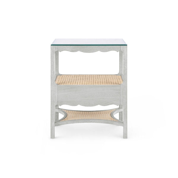 Arianna 1-Drawer Side Table / Soft Gray-Villa & House-Blue Hand Home