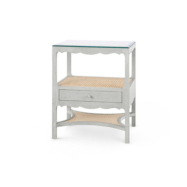 Arianna 1-Drawer Side Table / Soft Gray-Villa & House-Blue Hand Home