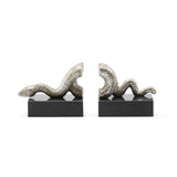Asp Bookends / Silver Leaf-Villa & House-Blue Hand Home