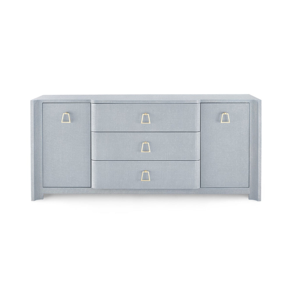 Audrey 3-Drawer & 2-Door Cabinet-Blue Hand Home