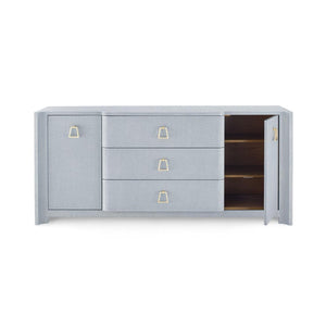 Audrey 3-Drawer & 2-Door Cabinet-Blue Hand Home