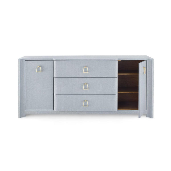 Audrey 3-Drawer & 2-Door Cabinet-Blue Hand Home
