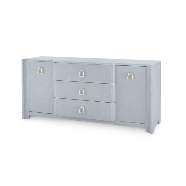 Audrey 3-Drawer & 2-Door Cabinet-Blue Hand Home