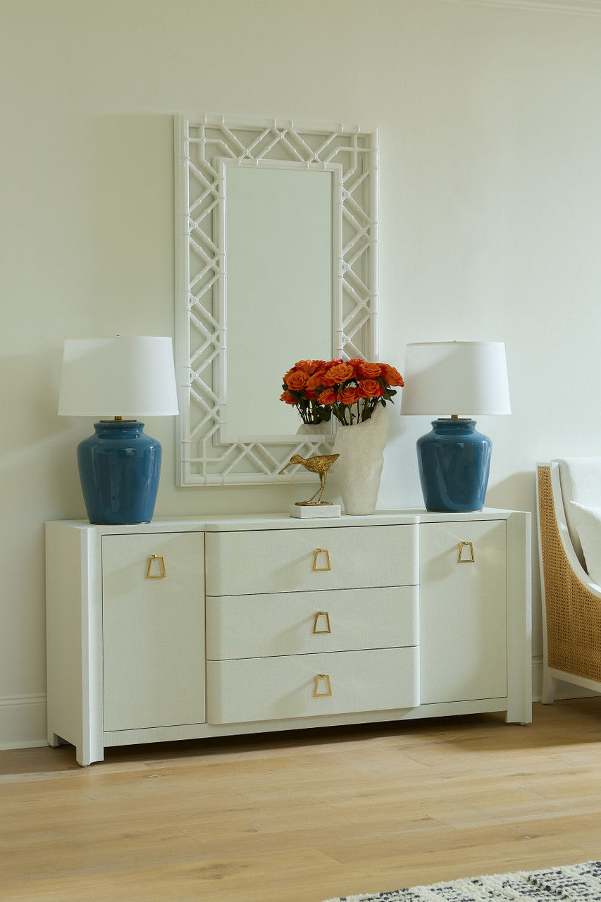 Audrey 3-Drawer & 2-Door Cabinet, Cream