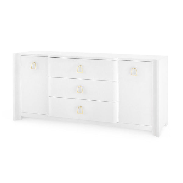 Audrey 3-Drawer & 2-Door Cabinet, Cream-Blue Hand Home
