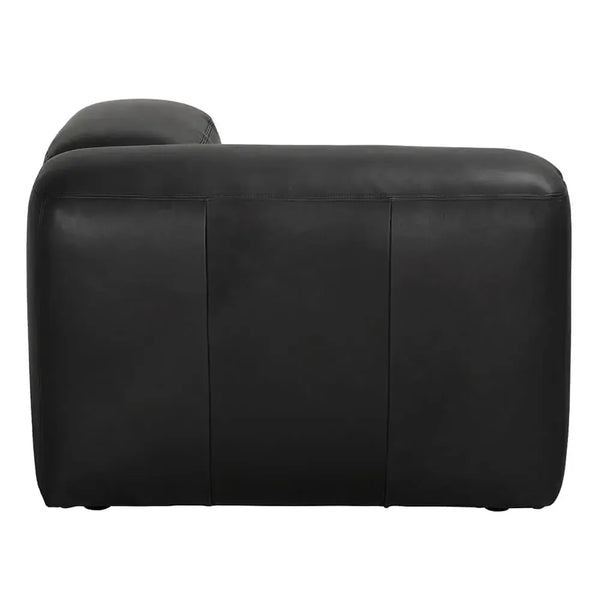 Augustus Modular Sofa, Right Corner, Santosa Matte Black-Noir Furniture-Blue Hand Home