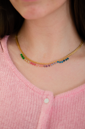 Josephina Necklace-Blue Hand Home