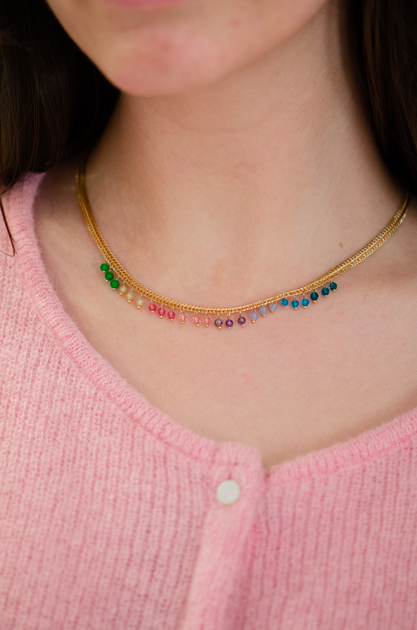 Josephina Necklace-Blue Hand Home