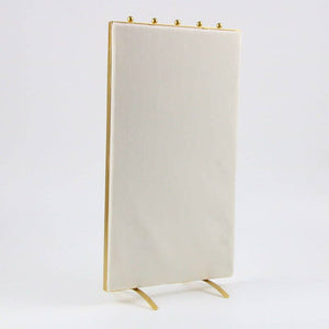 Vintage Inspired 2-Sided Velvet Jewelry Display Panel Stand-Blue Hand Home