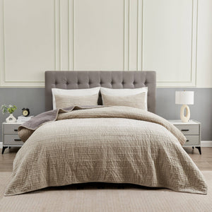 Tamara Velvet Quilt Set-Blue Hand Home