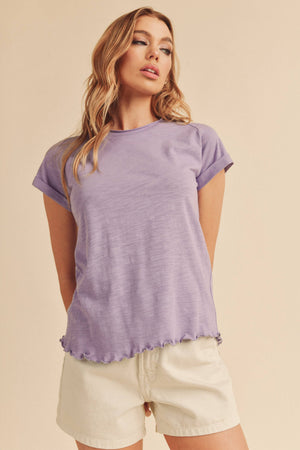 8219BK Gwen Tee-Blue Hand Home