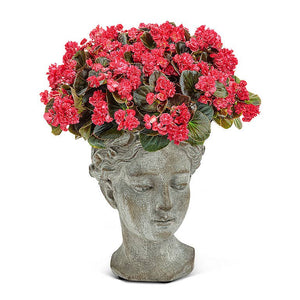 Women Head Planter-Blue Hand Home