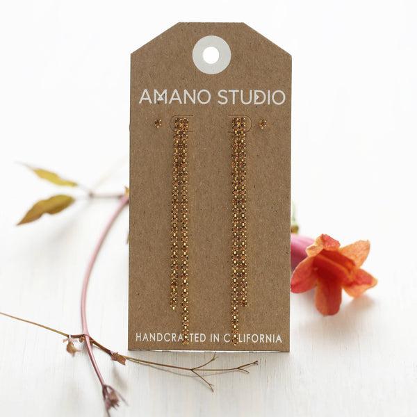 Holiday Dusters + Stud Earring Set-Blue Hand Home